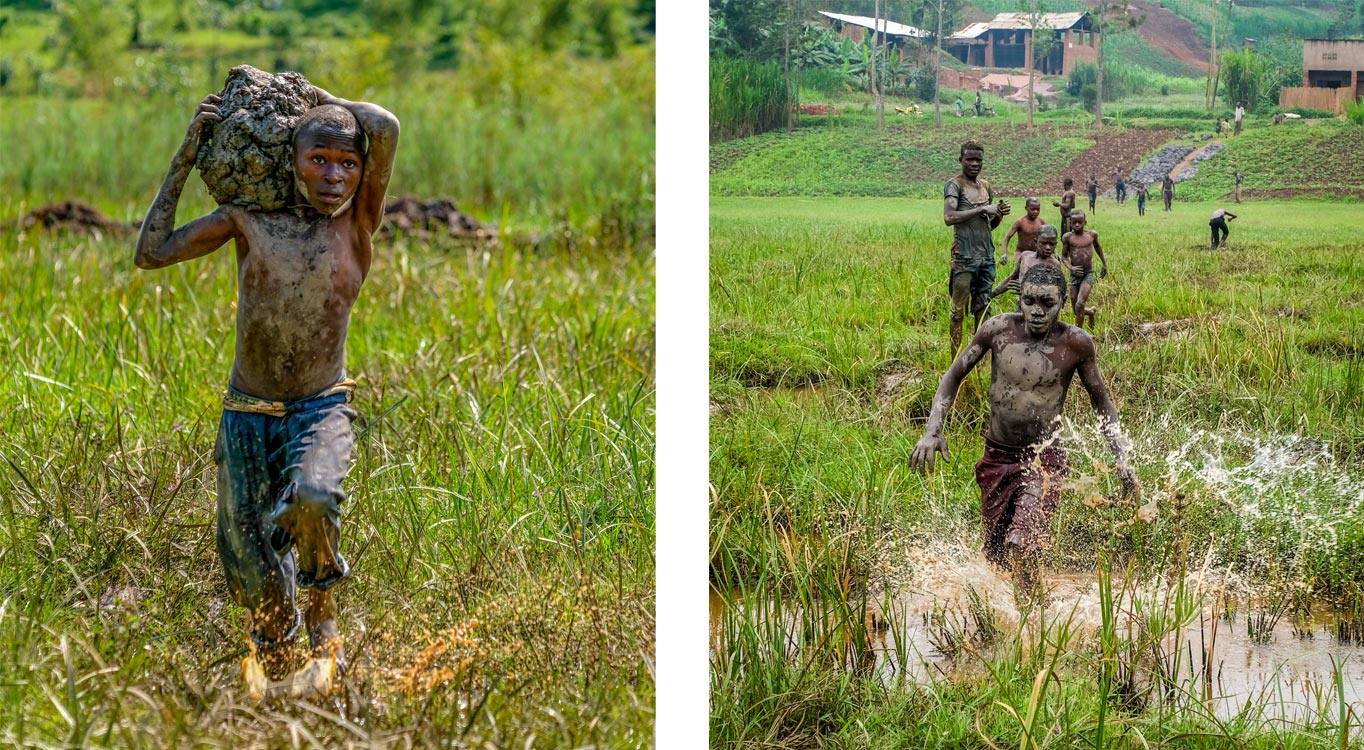 בונים בתי בוץ ברואנדה